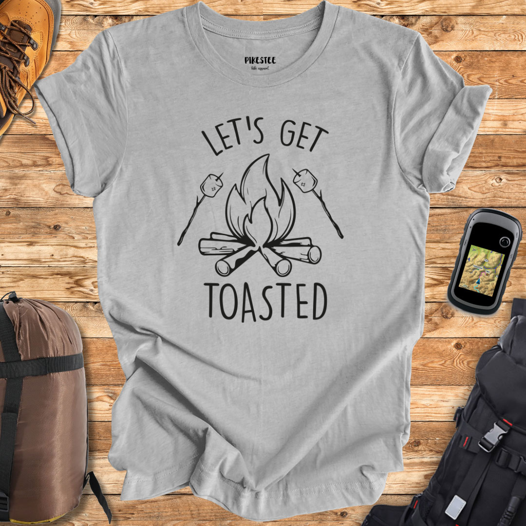 "Let's Get Toasted" graphic T-shirt