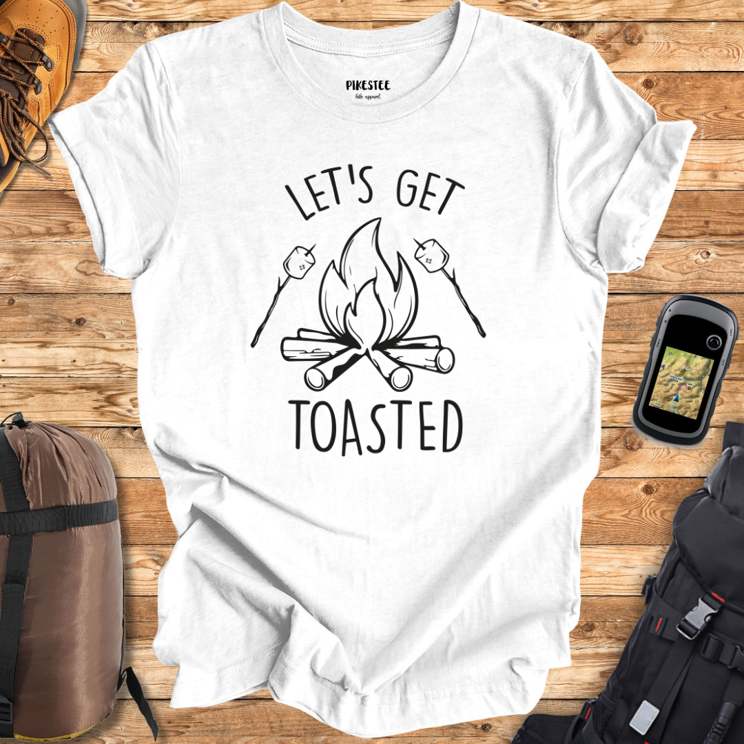 "Let's Get Toasted" graphic T-shirt