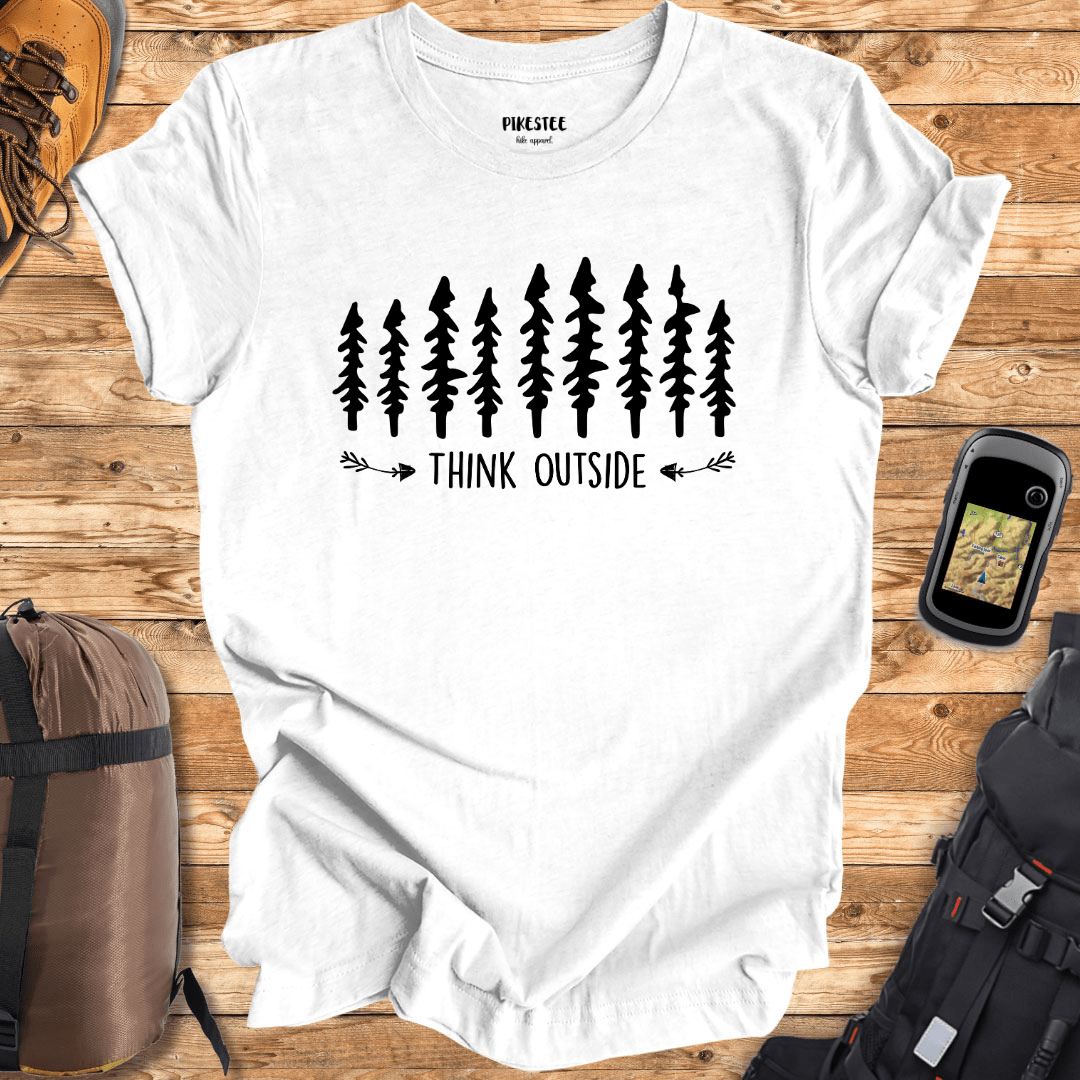 "Think Outside" graphic T-shirt