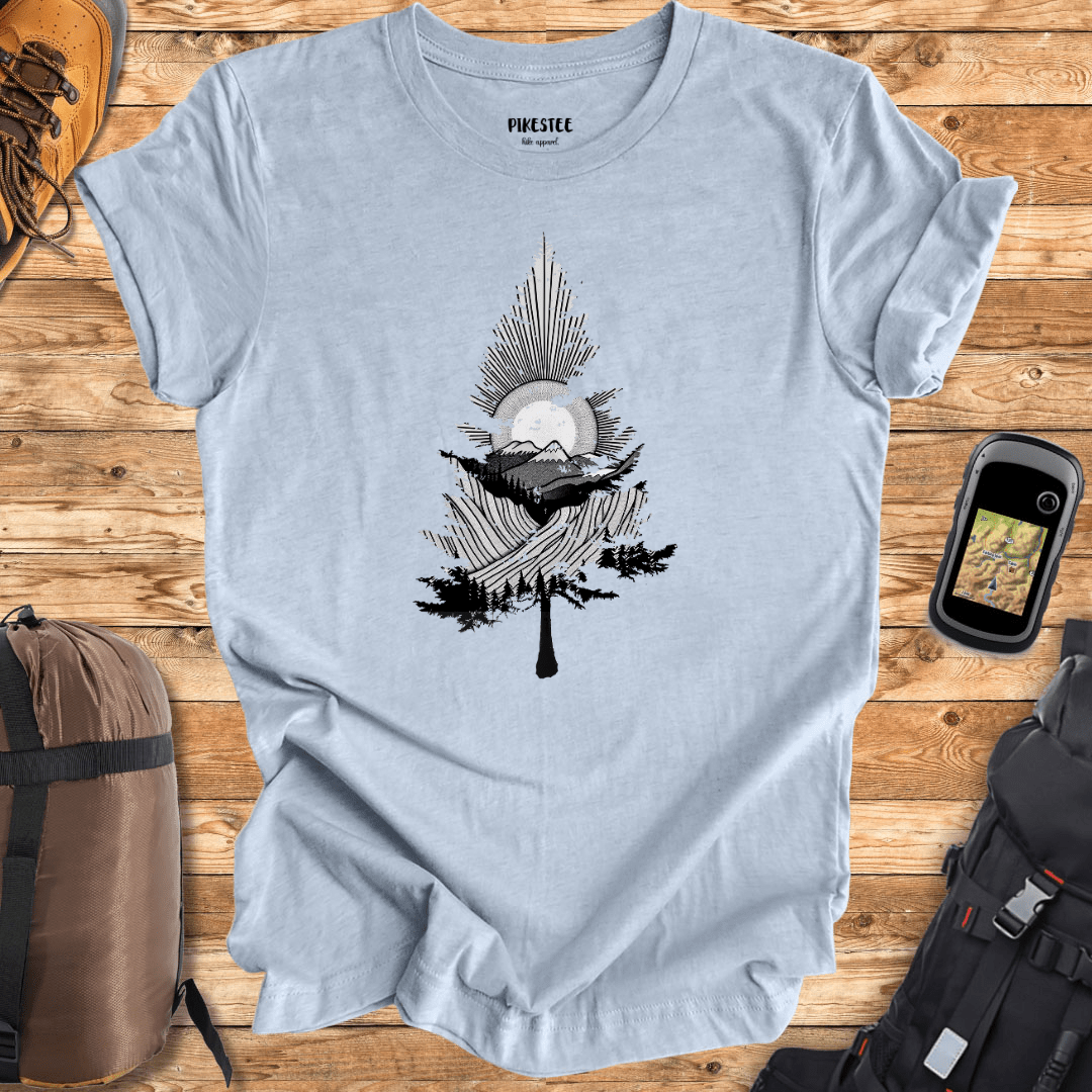 "Tree Landscape" graphic T-shirt