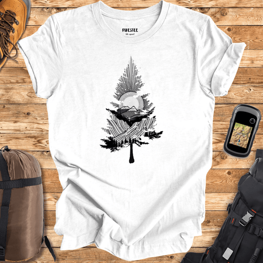 "Tree Landscape" graphic T-shirt