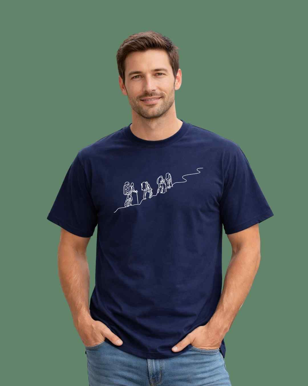 Line Art: Walking to the Top T-shirt