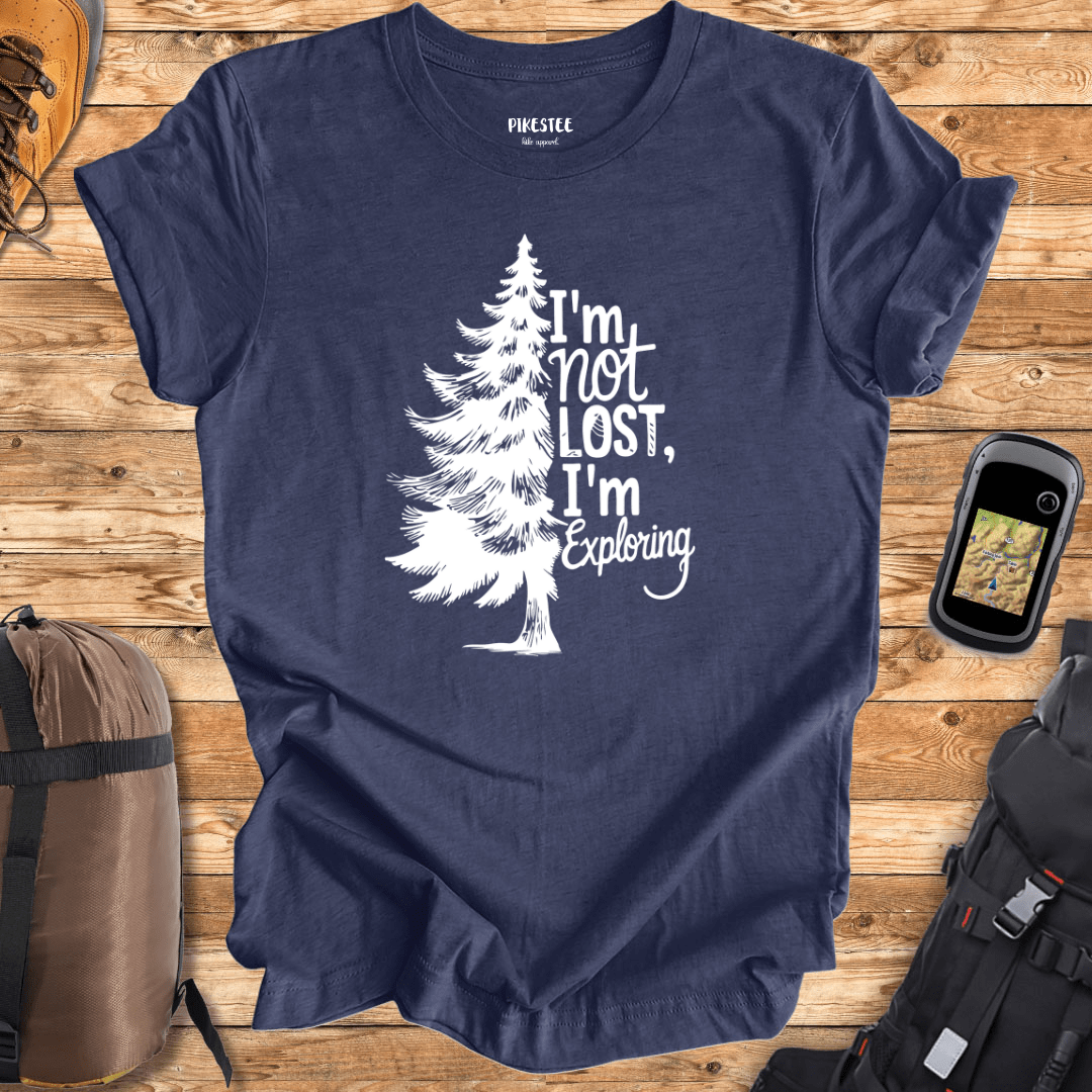 "I'm Not Lost, I'm Exploring" graphic T-shirt