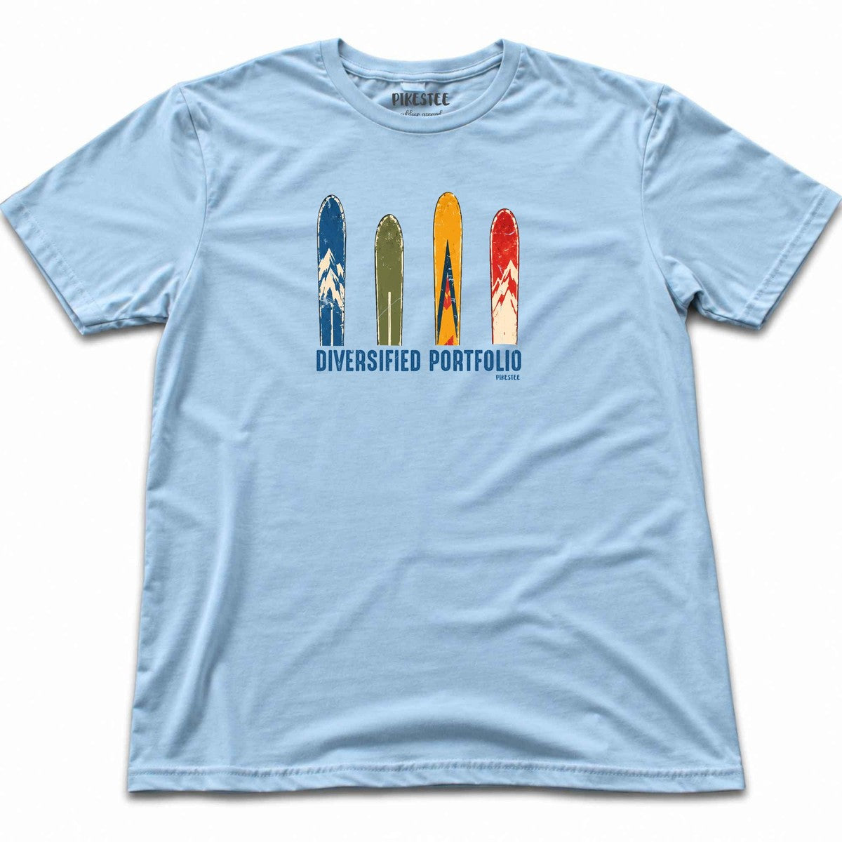 Portfolio Ski Colors T-shirt - Light Blue