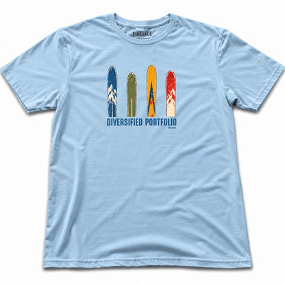 Portfolio Ski Colors T-shirt - Light Blue