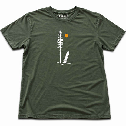 Snowboard Best Spot T-shirt - Military Green