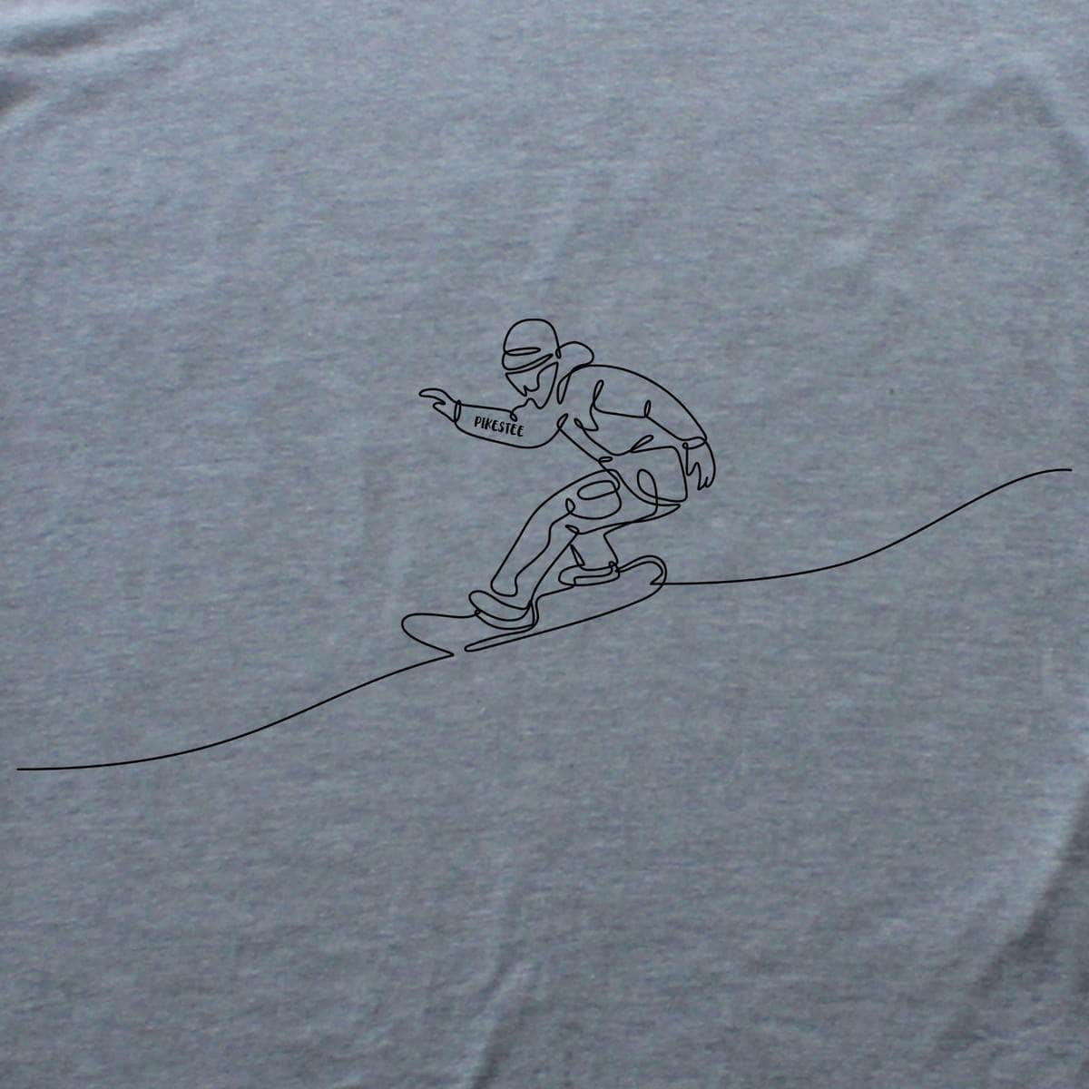 Snow Turn Line Art T-shirt - Sport Grey