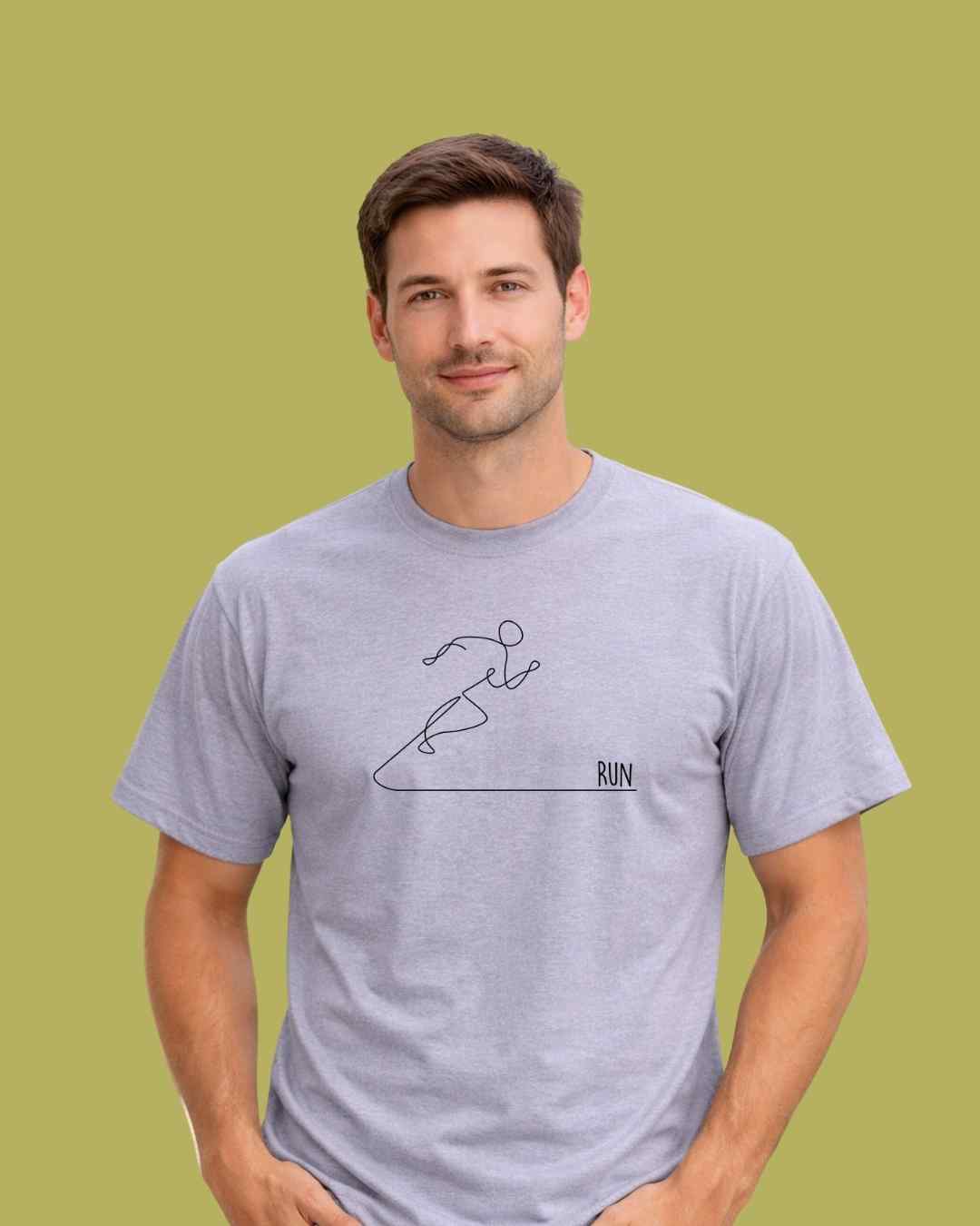 Run Line Art T-shirt