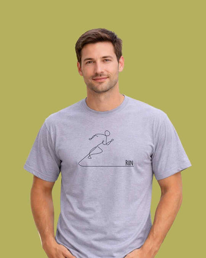 Run Line Art T-shirt