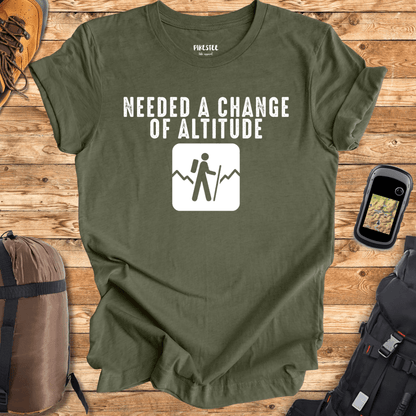 "Needed A Change In Altitude" graphic T-shirt