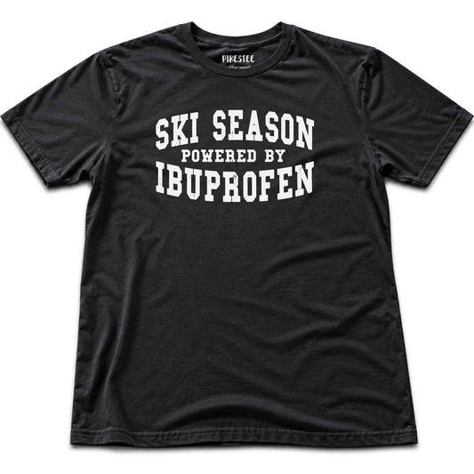 Ski Season Ibuprofen T-shirt - Black
