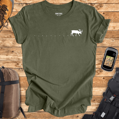 "Deer Path" graphic T-shirt