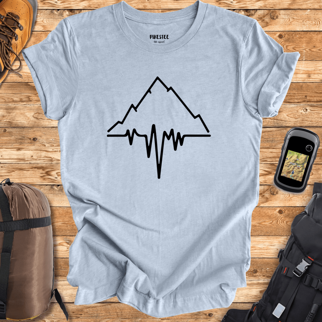 Mountain Heart Beat Graphic T-shirt