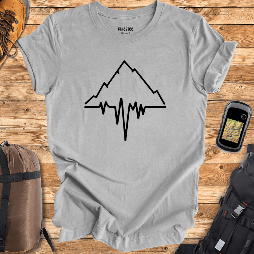 Mountain Heart Beat Graphic T-shirt