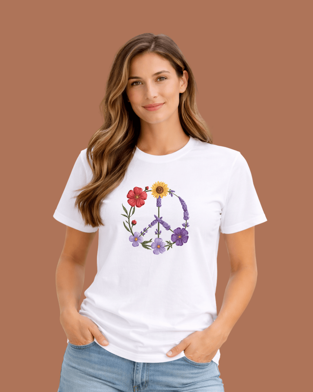Peace Flowers T-shirt