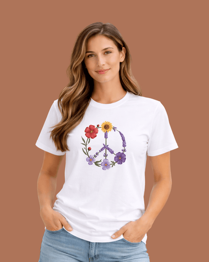 Peace Flowers T-shirt