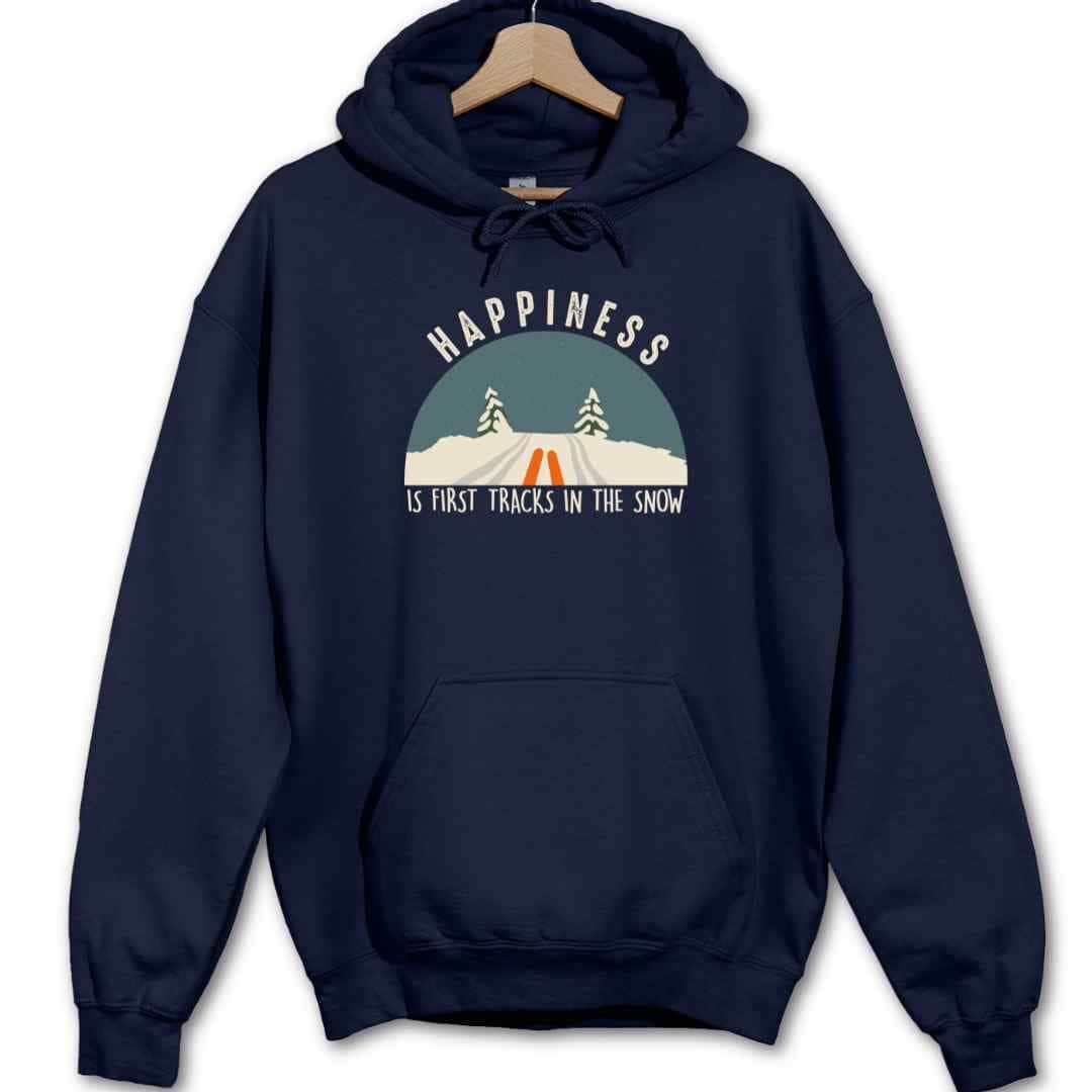 Happiness Is Snow Tracks Hoodie