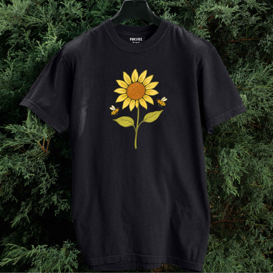 Sunflower And Bees T-shirt