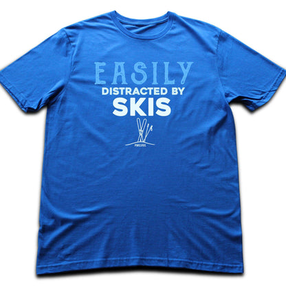 Easily Distracted By Skis T-shirt