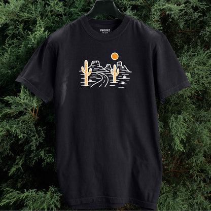Canyon and Road Landscape T-shirt