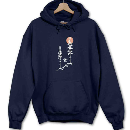 Snowboard Jump Trees Hoodie