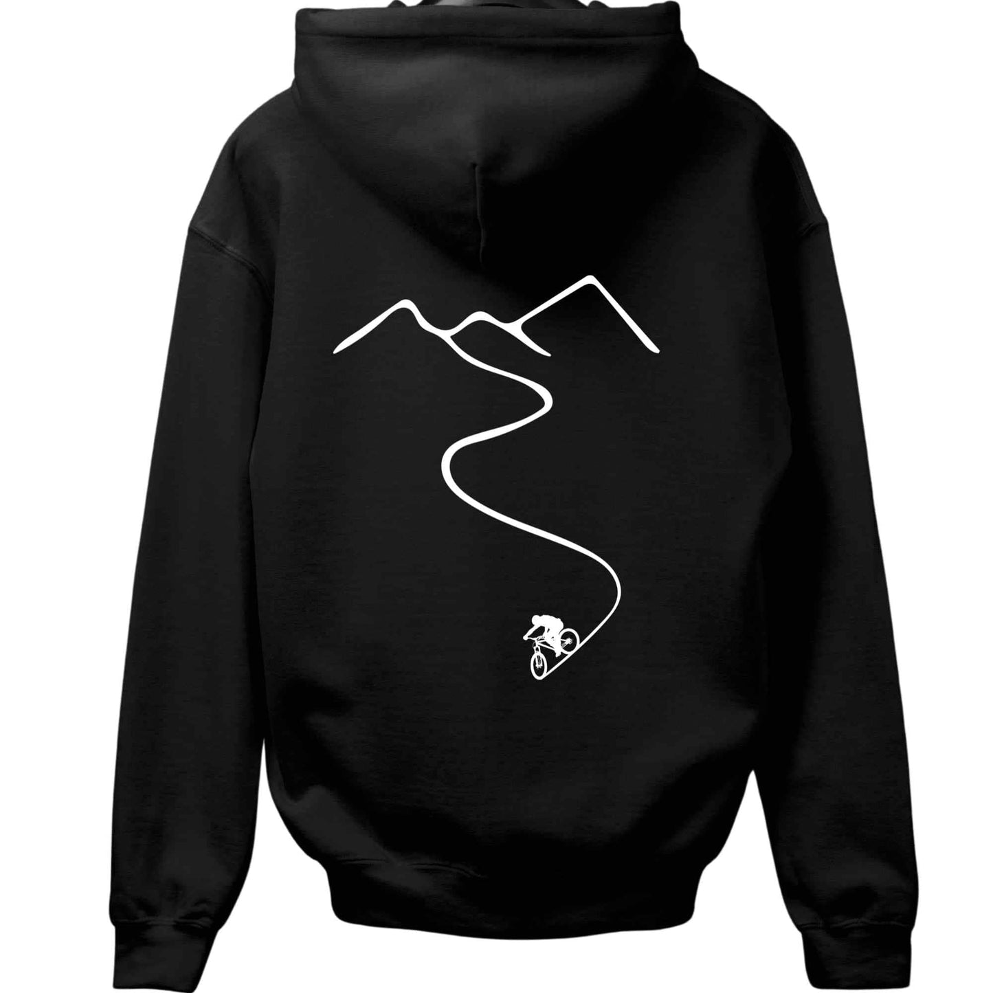 Mountain Bike Path Back-Print Hoodie
