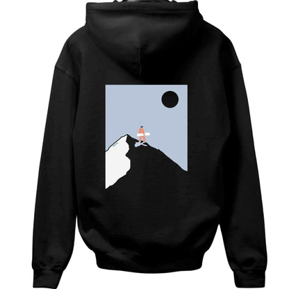 Snowboard On Top Back-Print Hoodie