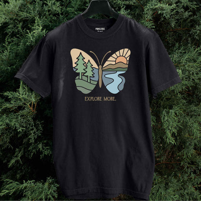 Explore More Butterfly Landscape T-shirt