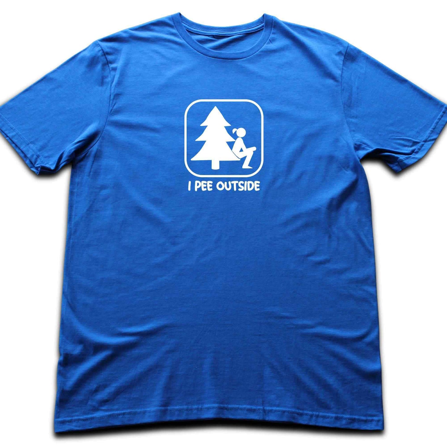 "I Pee Outside, Girls" graphic T-shirt