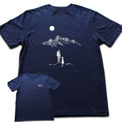 Back Print Hike With The Dog T-shirt