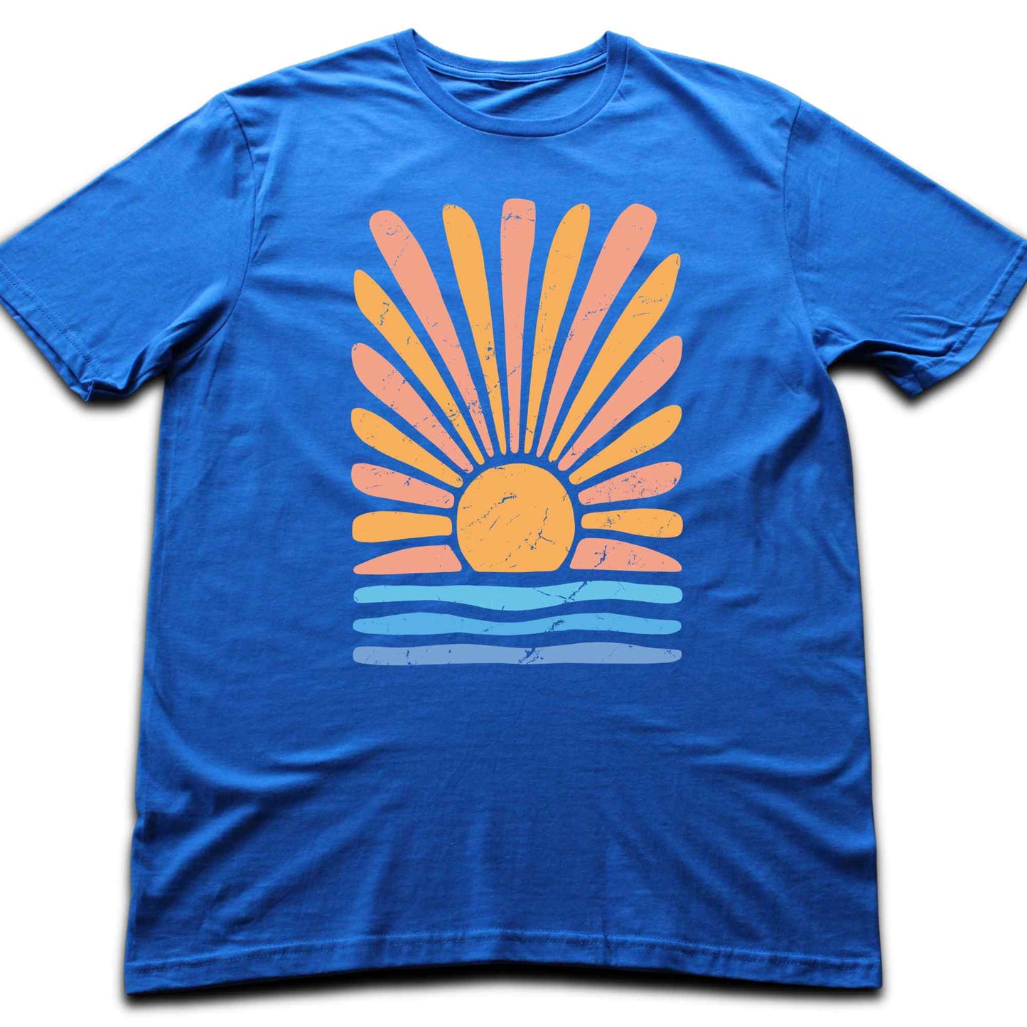 Abstract Sun and Waves T-shirt
