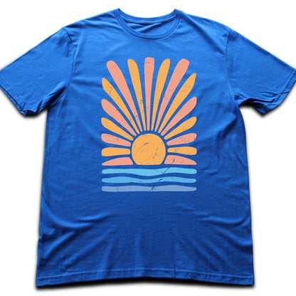 Abstract Sun and Waves T-shirt