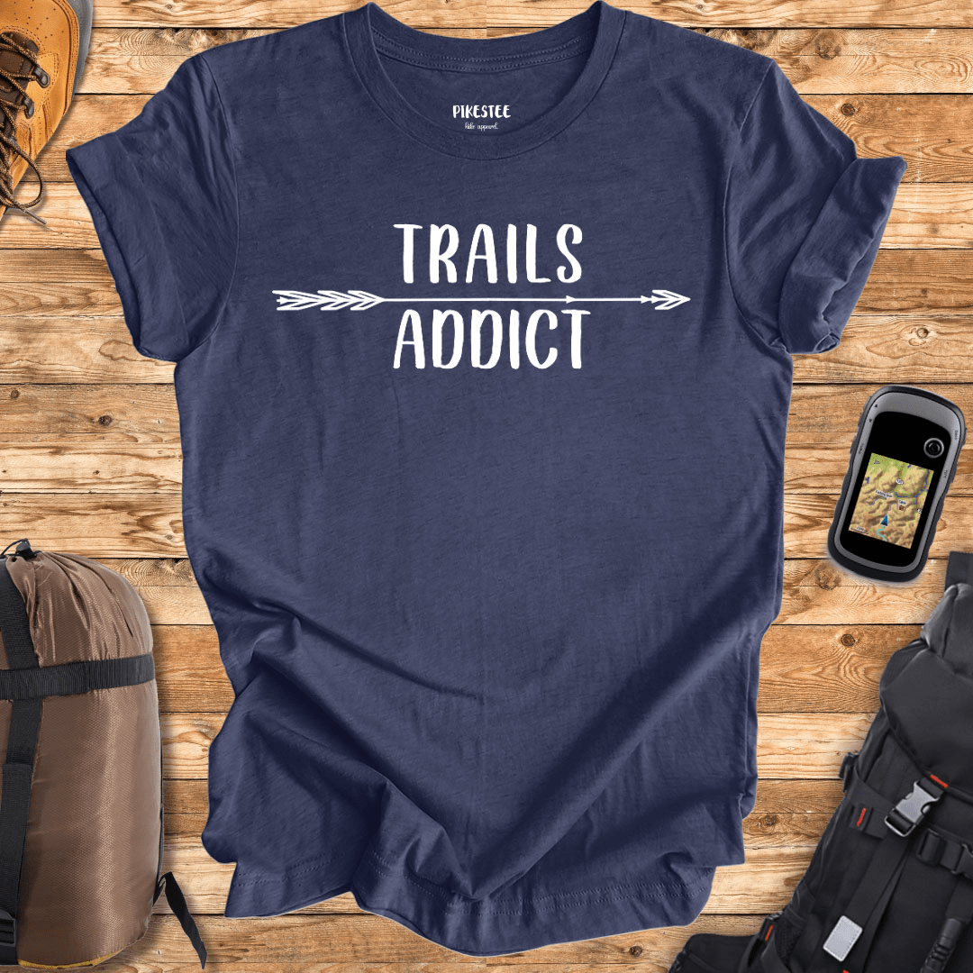 "Trails Addict" graphic T-shirt