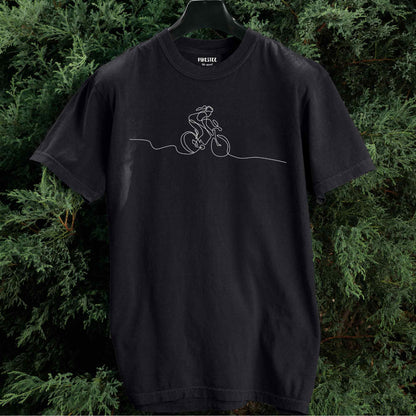 Mountain Bike Line Art (woman) T-shirt