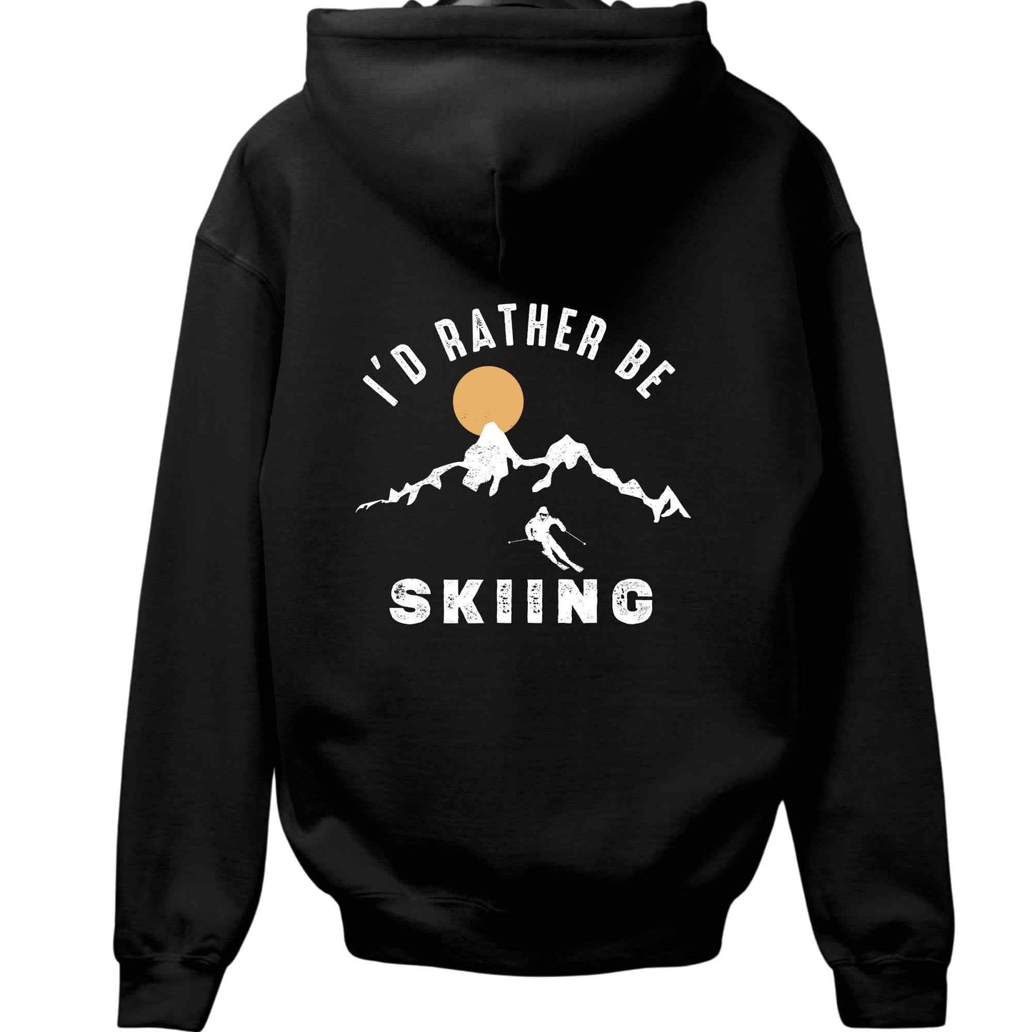 I'd Rather Be Skiing Back-Print Hoodie