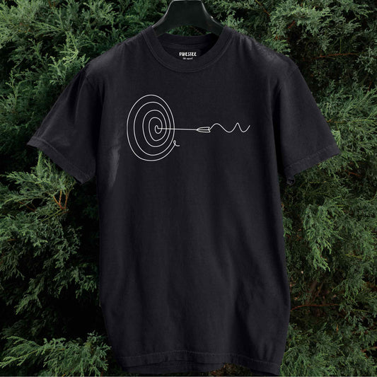 Target and Arrow Line Art T-shirt