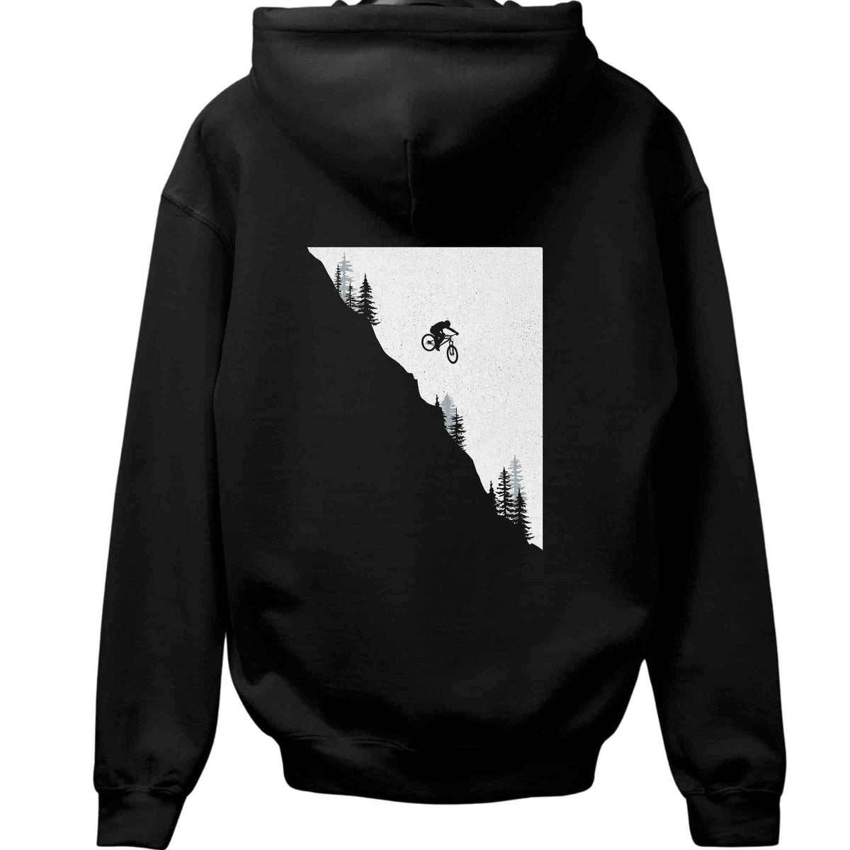 Mountain Bike Jump Back-Print Hoodie