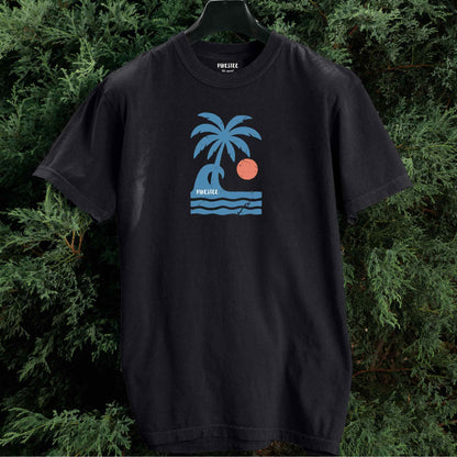 Wave Palm and Ocean T-shirt