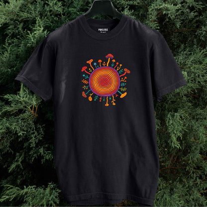 ColorFull Trunk and Mushrooms T-shirt