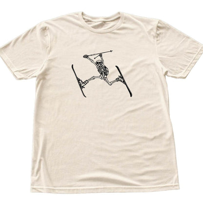 Skeleton Ski T-shirt - Natural