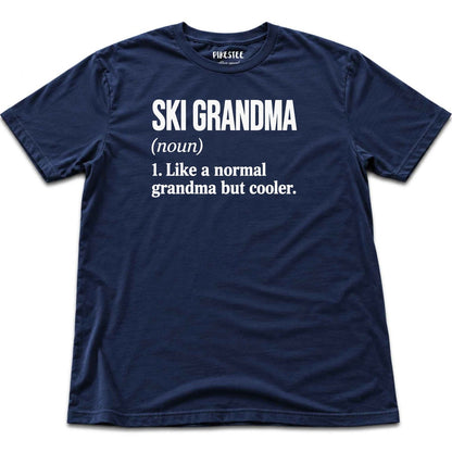 Ski Grandma T-shirt - Navy