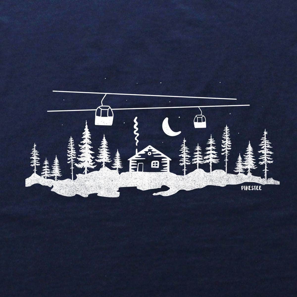 Cabin And Telecabin T-shirt - Navy - cover