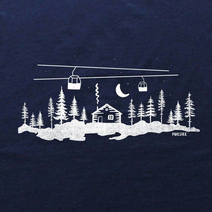 Cabin And Telecabin T-shirt - Navy - cover