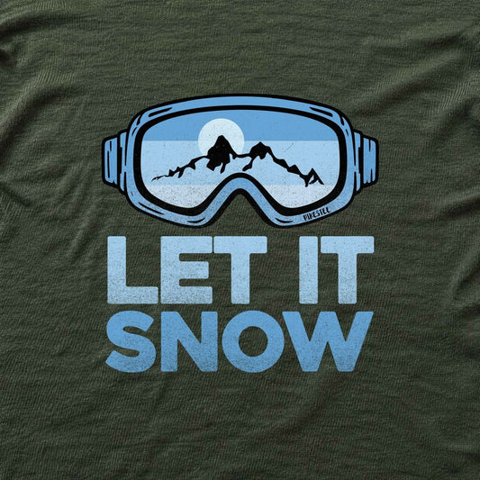 Let It Snow T-shirt - Military Green - hero