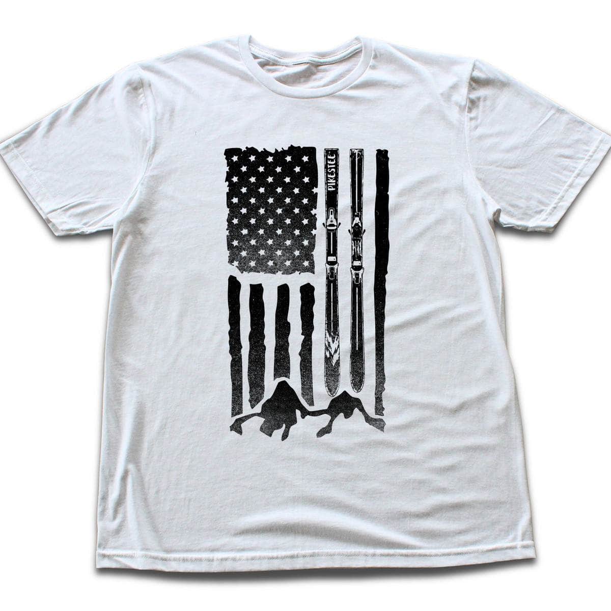 U S Aski Landscape T-shirt - White
