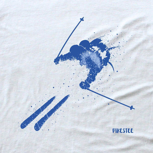 Ink Skier T-shirt - White - cover