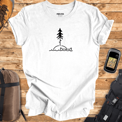 Canoe Landscape Graphic T-shirt