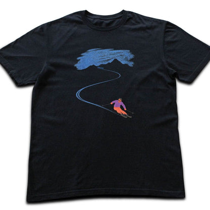 Ski Path Vintage T-shirt - Black