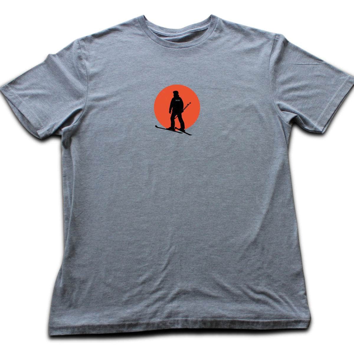 Skier Sunset T-shirt - Sport Grey