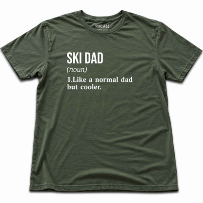 Ski Dad Definition T-shirt - Military Green
